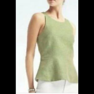 Beautiful new green tweed Banana Republic top